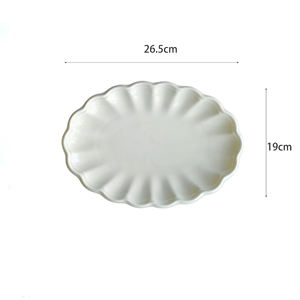 도매 세라믹 디너 플레이트 톤즈 케이터링 디저트 블랙 디너 플레이트 레스토랑용 세라믹 - Product Image 5