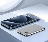 Großbestellung Ultra-Schlanke Aluminium-Legierung Mobiles Ladegerät Powerbank Kabelloses Laden Schnelles Laden Magnetisches Design Li-Polymer