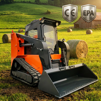 Chargeuse compacte chenillée/à roues chinoise TS65 de haute qualité avec moteur Kubota, pompe hydraulique PWG Italie, capacité de la benne de 0,5 m³