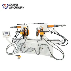 38NC double head hydraulic pipe bending machine can customize the bending of stainless steel pipes and square pipes