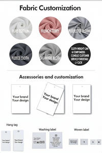 مصنعي ملابس رجالية كبيرة الحجم Y2K بهودي بسحاب للرجال بلوفر كلاسيكي للحمض ملابس الشارع أزياء هوديس - Product Image 6