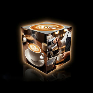 定制印刷广告便携式 3D 立方体 <span class=keywords><strong>SEG</strong></span> LED 灯箱铝框背光显示屏，适用于贸易展览展台 - Product Image 3