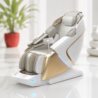 Silla de Masaje Plegable Portátil de Lujo con Doble Motor, Compresión Caliente, Manipulador 4D, Control por Voz Inteligente, Intensidad Ajustable, Completa