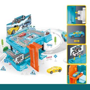 Pas cher Parking Garage Jouets Construction Piste <span class=keywords><strong>De</strong></span> Course Pour Jouets Enfants Game Boy Avec Panneaux <span class=keywords><strong>De</strong></span> Signalisation Jouets Et Voitures - Product Image 3
