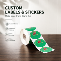 Rouleau d'autocollants adhésifs en vinyle imperméables de marque CZY en gros, étiquettes personnalisées avec logo, promotion pour supermarchés, emballage de fruits, recyclables