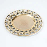 Assiette de présentation jetable en plastique à motif végétal rétro européen, personnalisable pour mariage et fête