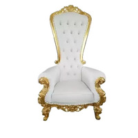 Nouvelle Chaise Trône Moderne Z7 Blanche et Dorée pour Mobilier de Maison, Hôtels, Mariages, Événements et Réceptions