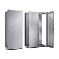 Armoire de commande industrielle en acier RAL7035, double porte, IP55, 800x1800x500mm, modèle TS 8880.500