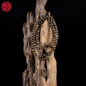 Malaysian Dark Tone Agarwood Mala 108 Beads 6mm Near Sinking Wood with Natural Resin Depth Quality Oud Jewelry - Product Image 4