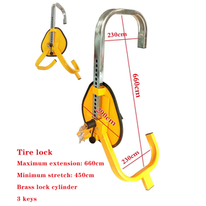 Blocco antifurto auto auto blocco auto auto auto in acciaio antifurto blocco solare automatico di parcheggio - Product Image 2