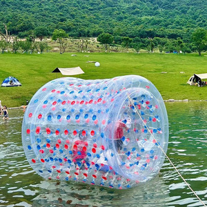 <span class=keywords><strong>Rodillo</strong></span> de Agua Inflable de PVC Transparente y Colorido, Pelotas Acuáticas, Rodillos Zorb de TPU Sellados Transparentes - Product Image 4
