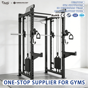 Máquinas <span class=keywords><strong>de</strong></span> <span class=keywords><strong>Gimnasio</strong></span> Profesionales <span class=keywords><strong>de</strong></span> Alta Resistencia, Rack <span class=keywords><strong>de</strong></span> Entrenamiento Multifuncional Smith, Equipo <span class=keywords><strong>de</strong></span> <span class=keywords><strong>Gimnasio</strong></span> Unisex <span class=keywords><strong>de</strong></span> Hierro <span class=keywords><strong>y</strong></span> Metal, Juego Completo - Product Image 1