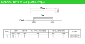 Booster OEM TPU Plastic <b>Staple</b> Attacher Pin Industrial Eco-Friendly Embroidered VNS Machine Fixed 10k/roll for Garments - Product Image 6