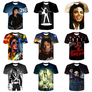 Michael Jackson haut en jersey imprimé 3D pour hommes Cool décontracté Hip Hop <span class=keywords><strong>Streetwear</strong></span> avec motif Style <span class=keywords><strong>Harajuku</strong></span> t-shirts imprimés en 3D - Product Image 1