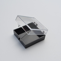 40*40*20mm Kleine Transparente Plastikbox mit Scharnierdeckel Klare Plastik-Schmuckbox