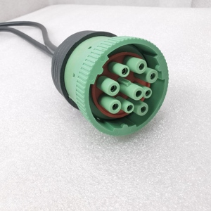 Benutzer definierte J1939 Green Typ <span class=keywords><strong>2</strong></span> Stecker 9-polig bis 16-polig OBD2-Buchse 16-poliger Adapter kabelst ecker für Diagnose und Daten kommunikation - Product Image 4