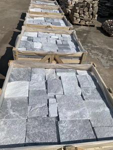 天然阿拉斯加多云白色灰色大理石石英岩文化墙覆层石材贴面堆叠石材分类帐面板 - Product Image 5