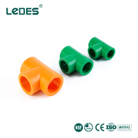 Fabricants de tuyaux PPR directs d'usine, certifiés NSF, raccords en T PPR vert/orange, accessoires de tuyauterie PPR à 3 voies, raccords d'alimentation en eau