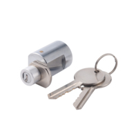 Ensemble de cylindre de serrure en acier inoxydable résistant à l'usure et en alliage de zinc pour tiroir et armoire métallique