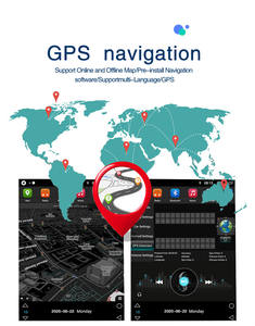 راديو سيارة فيديو أندرويد بشاشة عمودية 8 بوصة لسيارة جاكوار XJ-Stereo core BT cargps Navigation - Product Image 4