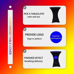 Nappe unie en polyester et coton pour la maison et l'hôtellerie, idéale pour les mariages, banquets, fêtes et décorations de cocktails (vente en gros) - Product Image 5