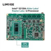 Nouvelle carte mère industrielle LIMYEE OEM/ODM Intel Alder Lake/Raptor Lake en stock, DDR5 32 Go, dissipateur thermique à ventilateur, 4 Ethernet LAN, 3,5 pouces