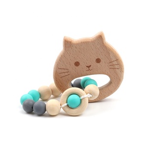 BRICOLAGE Bébé Molaire Hêtre Dentition Pour Animaux Naturelle Non toxique Perles de Silicone Molaire <span class=keywords><strong>Bracelet</strong></span> - Product Image 6