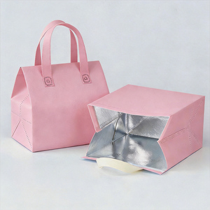 Borsa Termica Personalizzata per Asporto, Borsa Isolante Monouso in Tessuto Non Tessuto per Consegna Torte, Gelati e Alimenti Freddi - Product Image 3