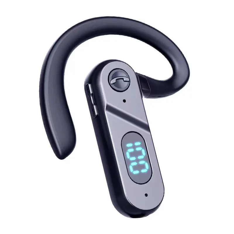 Newest V28 Bone Conduction Headphones BT5.2 Wireless Single Earphone 130mAh Rechargeable Headset IPX5 Waterproof Earbuds