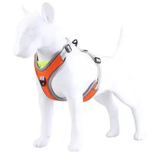 Imbracatura per cani anteriore regolabile senza tirante Logo Oem imbracatura per cani personalizzata resistente personalizzata
