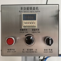 Machine de capsulage à vis de bouteilles en plastique semi-automatique