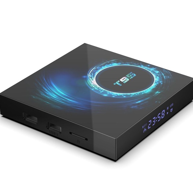 T95 Android 10 Smart TV Box 4G/128G Quad Core Processor Mini 4K Resolution Dual Band 5G WiFi for Bluetooth Product Type Box