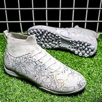 Chaussures de football professionnelles haut de gamme pour hommes pour l'été, crampons de football en gazon artificiel de haute qualité, OEM/ODM personnalisés en usine