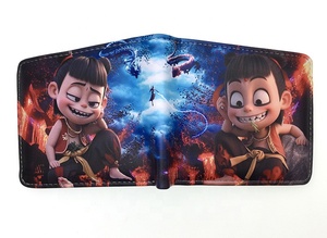 Portefeuille <span class=keywords><strong>pliant</strong></span> court The Devil Boy pour hommes et femmes en cuir PU Coin Clip Color Printing Card Bag Wallet - Product Image 5