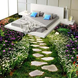 Pegatinas de Vinilo de PVC Autoadhesivas 3D Modernas Impresas Personalizadas para Pisos de Baños con Diseño Gráfico - Product Image 5