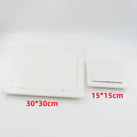 Panneau d'accès 300x300mm Panneau d'accès de plafond Trappe d'inspection en plastique pour salle de bain Plaque de plâtre Mur Chauffage Tuyau Câble de travail