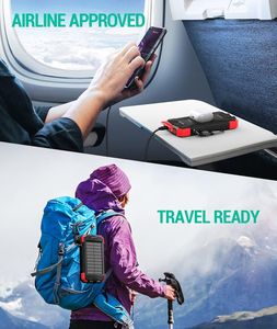 Batterie externe <span class=keywords><strong>solaire</strong></span> 10 000 mAh étanche avec charge rapide 15 W, <span class=keywords><strong>chargeur</strong></span> sans fil, triple <span class=keywords><strong>USB</strong></span> Type-C et lumière LED – Meilleure vente aux États-Unis - Product Image 4