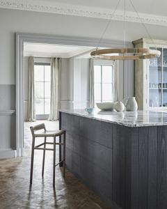 XINZHONG liontin bulat ruang tamu dalam ruangan modis dari kayu ek padat alami atau asap finishing kulit kuningan lampu khusus - Product Image 2