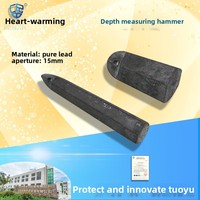 Marteau sonore de profondeur d'eau marine 1Kg/5Kg marteau à main avec outil de sécurité de l'eau de corde pour mesurer les profondeurs