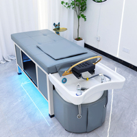 Nouveau Lit de Massage Électrique Moderne en Cuir PU pour Hôtel, Chaise de Lavage de Cheveux, Table de Massage, Lit de Spa pour Shampoing Corporel