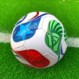 Ballon de football officiel de qualité BunnyHi ZQ001, taille 5, série Coupe du Monde 2026, ballons de football en PVC thermocollés - Product Image 1