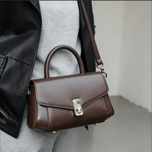 Sac à main pour femme en cuir véritable de haute couture, design décontracté, sac à main simple, luxueux, sac à bandoulière de grande capacité, sac bandoulière - Product Image 1