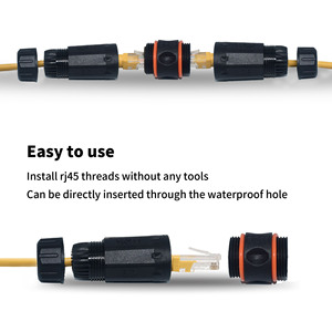 女性LANイーサネット防水コネクタにIP68 CAT6A RJ45女性 - Product Image 5