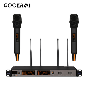 ระบบไมโครโฟนไร้สาย UHF 2 ช่อง GN20 Professional พร้อมไมโครโฟนมือถือ 2 ตัว ตัวรับสัญญาณแบบหลอดสุญญากาศ สแกนอัตโนมัติ ซิงค์ IR ระยะ 120 เมตร - Product Image 1