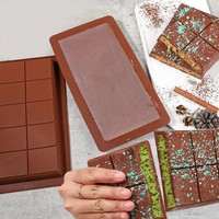 BPA-freie Schokoriegel formen in Lebensmittel qualität Silikons choko laden formen