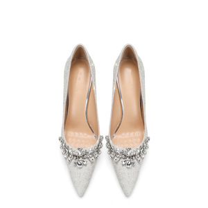 Bride Shoes 2025 Spring New 8cm Stiletto Heel Lace-up <b>Pumps</b> Elegant <b>Wine</b> Red Xiuhe Dress Festive Wedding Crystal Rhinestone - Product Image 2