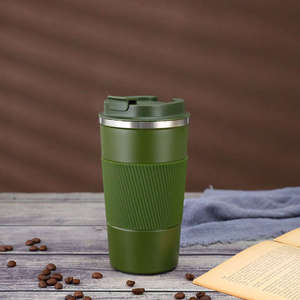 304 Stainless Steel Vacuum <b>Coffee</b> Mug with Leak-Proof Lid Thermal Insulation Modern Design-Business Gift - Product Image 2