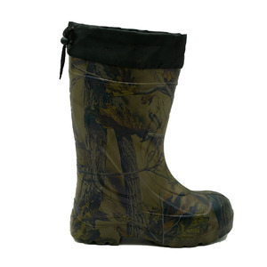 Botas de lluvia de seguridad verdes a prueba de pinchazos con punta de acero resistentes a los álcalis y ácidos impermeables antideslizantes - Product Image 1