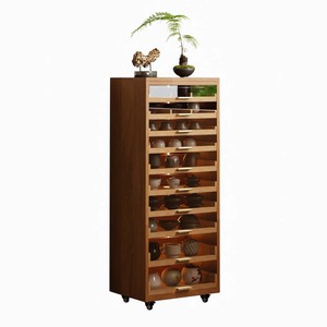 Solid Wood Multilayer Medieval Style Multifunctional Dental Cabinet Tea Cabinet Living Room Sideboard Display Cabinet <strong>Rack</strong> - Product Image 5