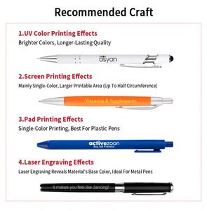 Bolígrafo Metálico Personalizable con Logotipo Giratorio, Exquisito Bolígrafo de Regalo Personalizado para Hoteles y Negocios, para Promoción - Product Image 3